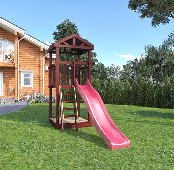Деревянная детская площадка для дачи "Tower", цена: 39000 рублей - купить в  интернет-магазине Sporturnik в Москве